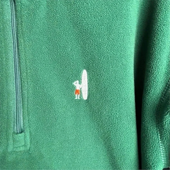 Johnnie-O Men's Green 1/4 Zip Fleece Pullover Sweater Size M - Picture 5 of 11